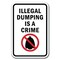 Signmission 18 in Height, 0.12 in Width, Aluminum, 12" x 18", A-1218 No Dumping - DumpCrime A-1218 No Dumping - DumpCrime - alternate 1